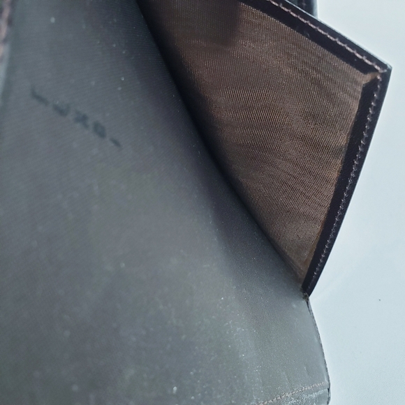 Vintage Rare Fendi Zucca Tri Fold Wallet Planner Agenda Brown Canvas - Picture 11 of 14